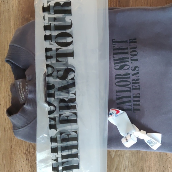 Taylor Swift Sweaters - Large Eras Tour Crewneck Taylor Swift official tour merch Bracelet and bag